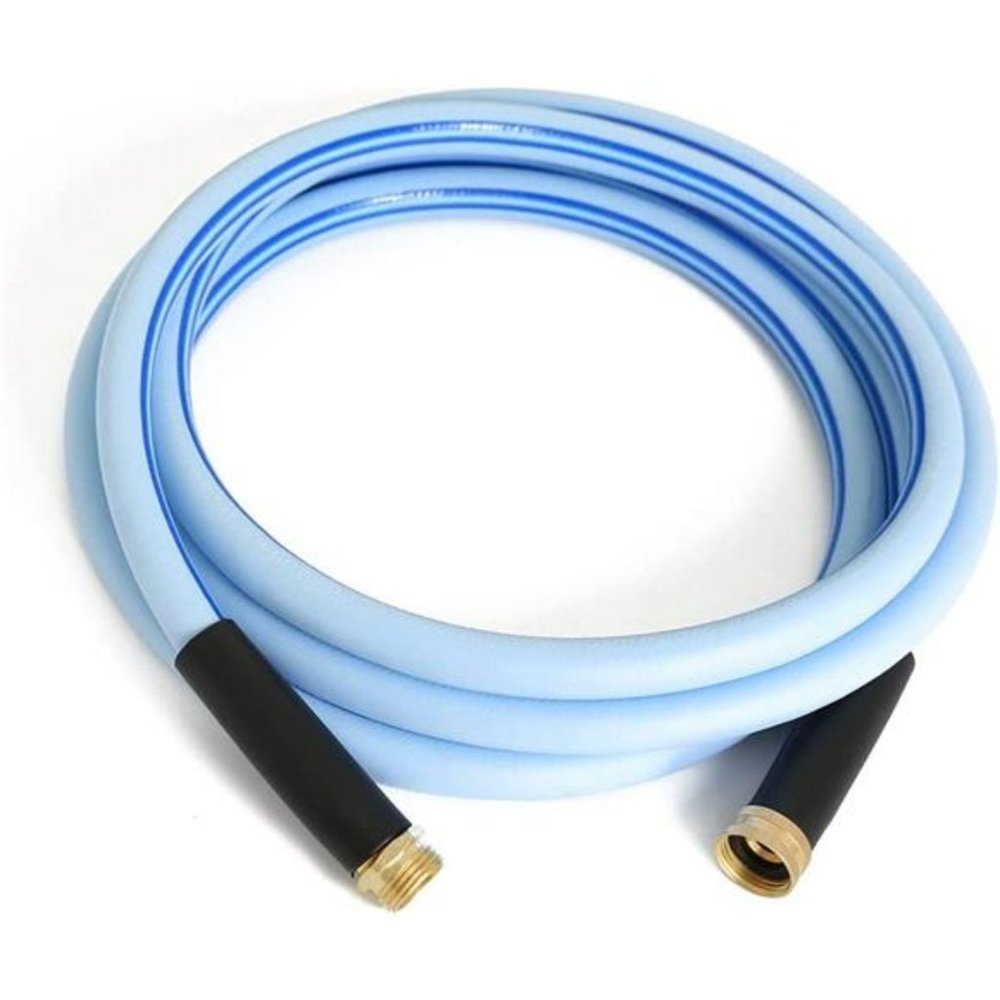 Heavy Duty Garden Hose 5/8 Inch x 12 Ft Blue Color with Male-Female Connectors